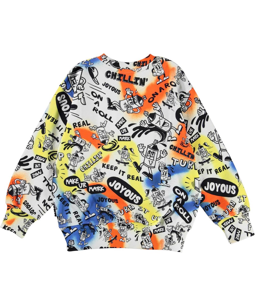 Mattis - Make Ur Mark - Multi-coloured sweatshirt in spray paint can print
