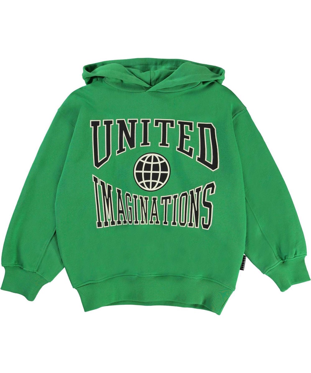 Maxx - Jungle - Green sweatshirt hoodie with print