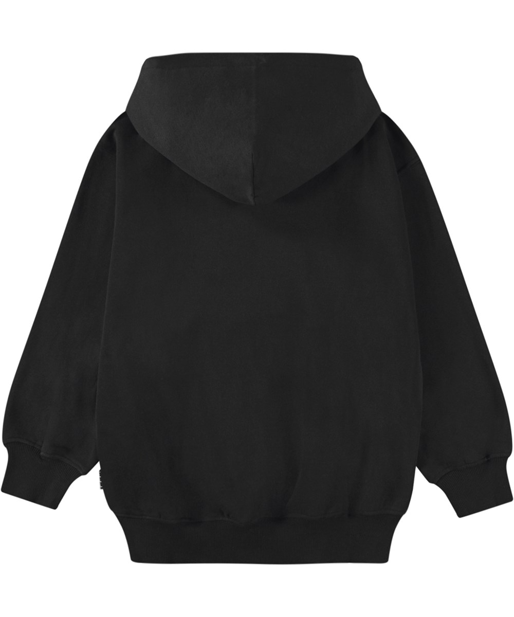 Maxx - VR Headset - Black hoodie with kangaroo pocket and VR-inspired print.