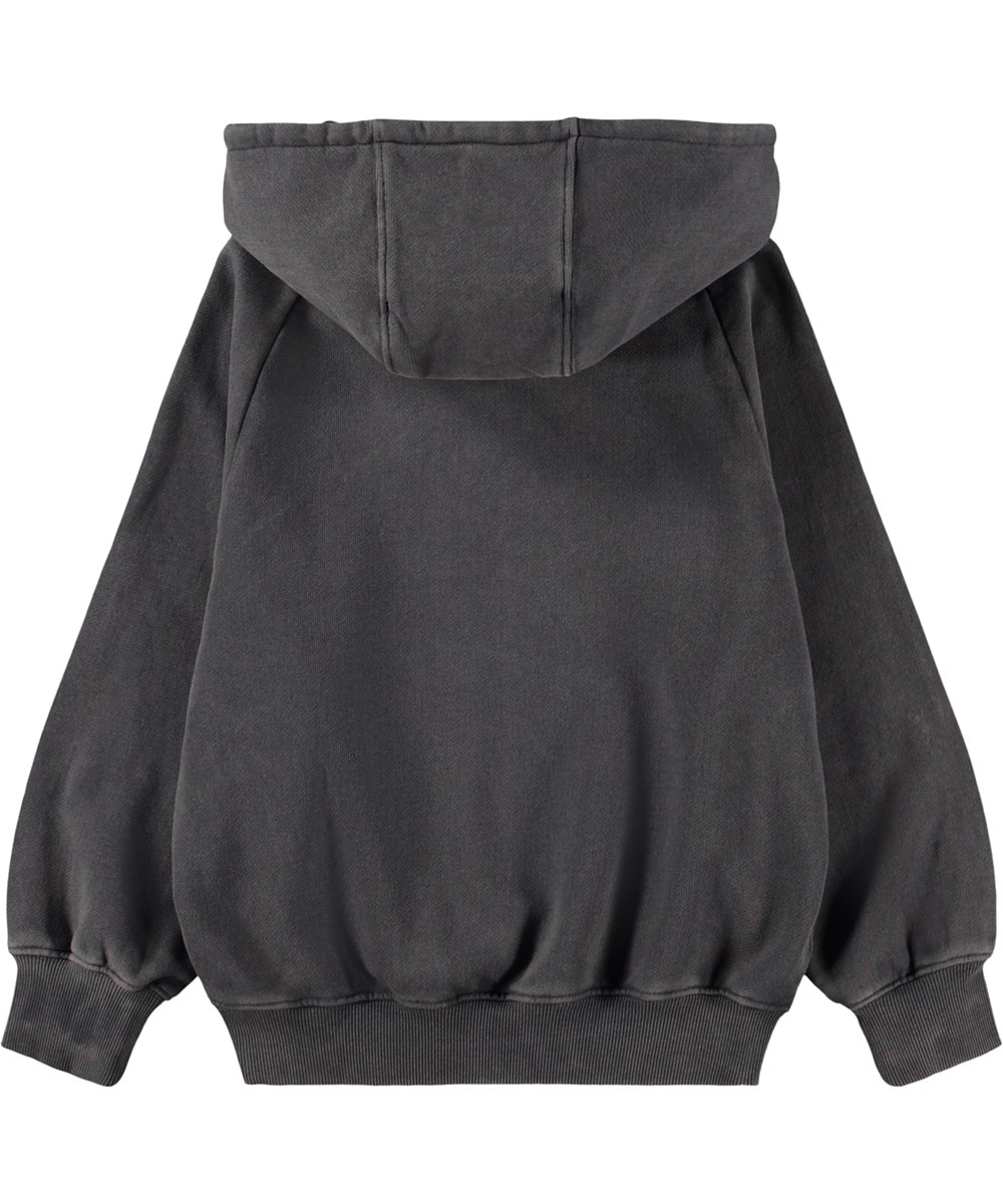 Mic - Raven - Grey hoodie for children made of organic cotton