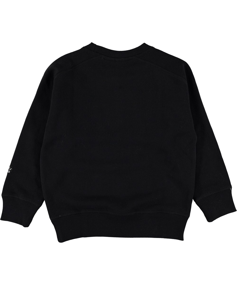 Mike - Black - Sweatshirt with glowing letters.  