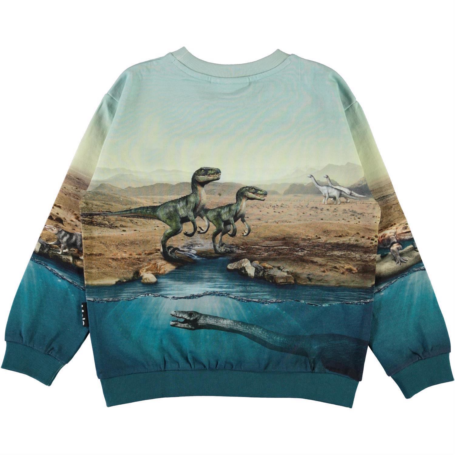 さらに100円引き◆LMC◆OVERDYED DINO SWEATSHIRT Miksi - Dino World - Light blue organic dinosaur sweatshirt