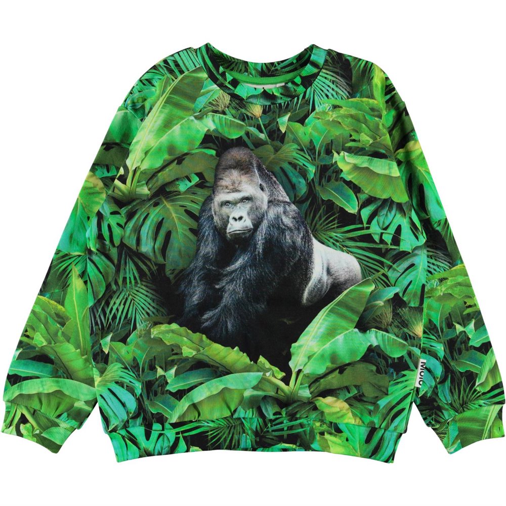 Gorilla Pattern Print Women's Sweatshirt