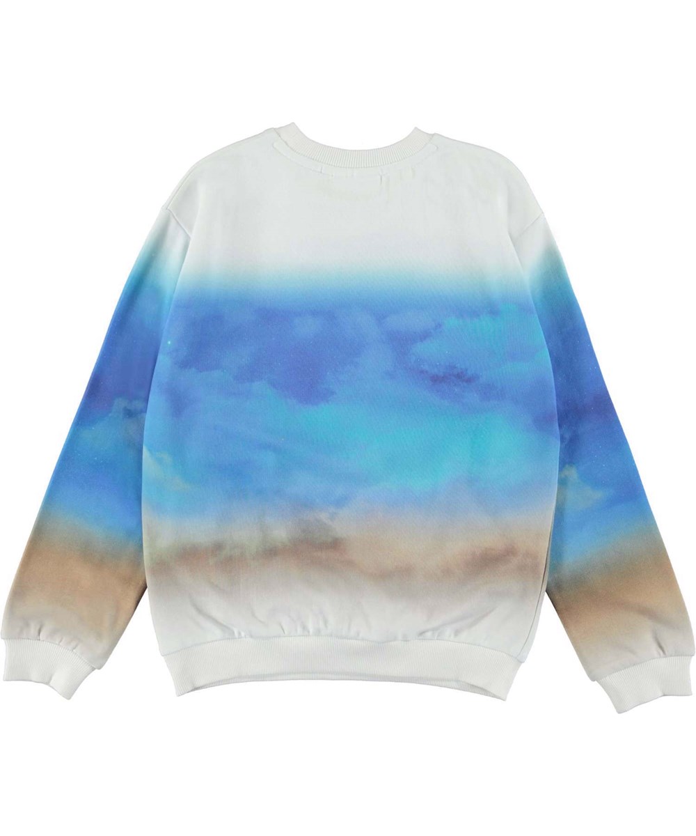 Miksi - White Car - Sweatshirt with white race car print