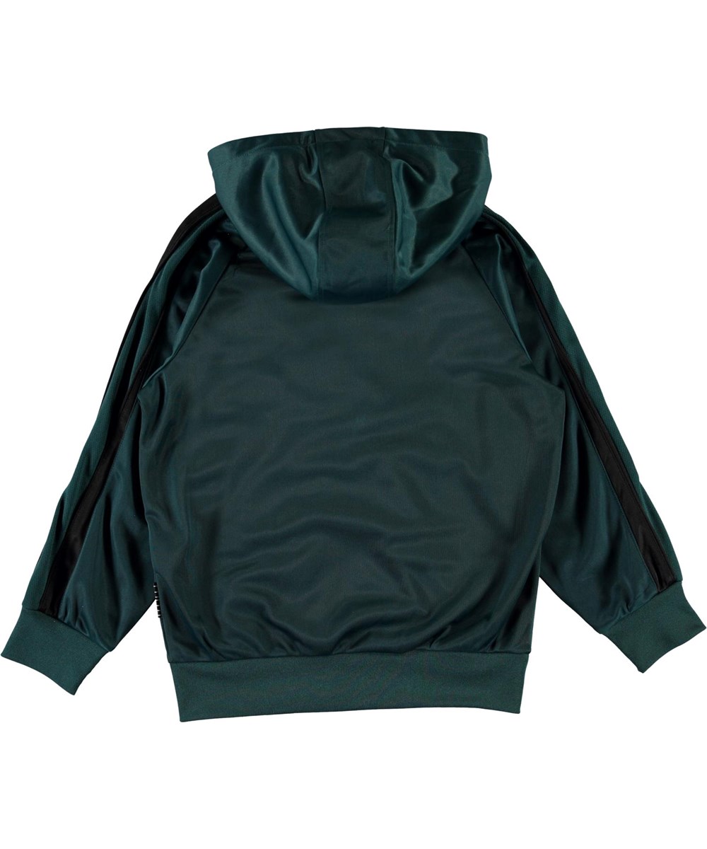Miorian - Night Forest - Dark green track jacket with black stripes 