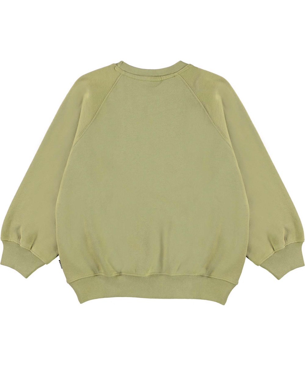 Mir - Melting Consoles - Faded green sweashirt with melting consoles print