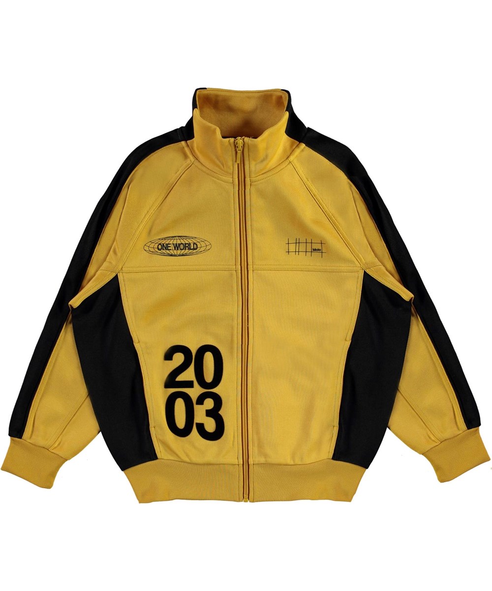 Monrad - Nugget Gold - Mustard yellow track jacket with 2003