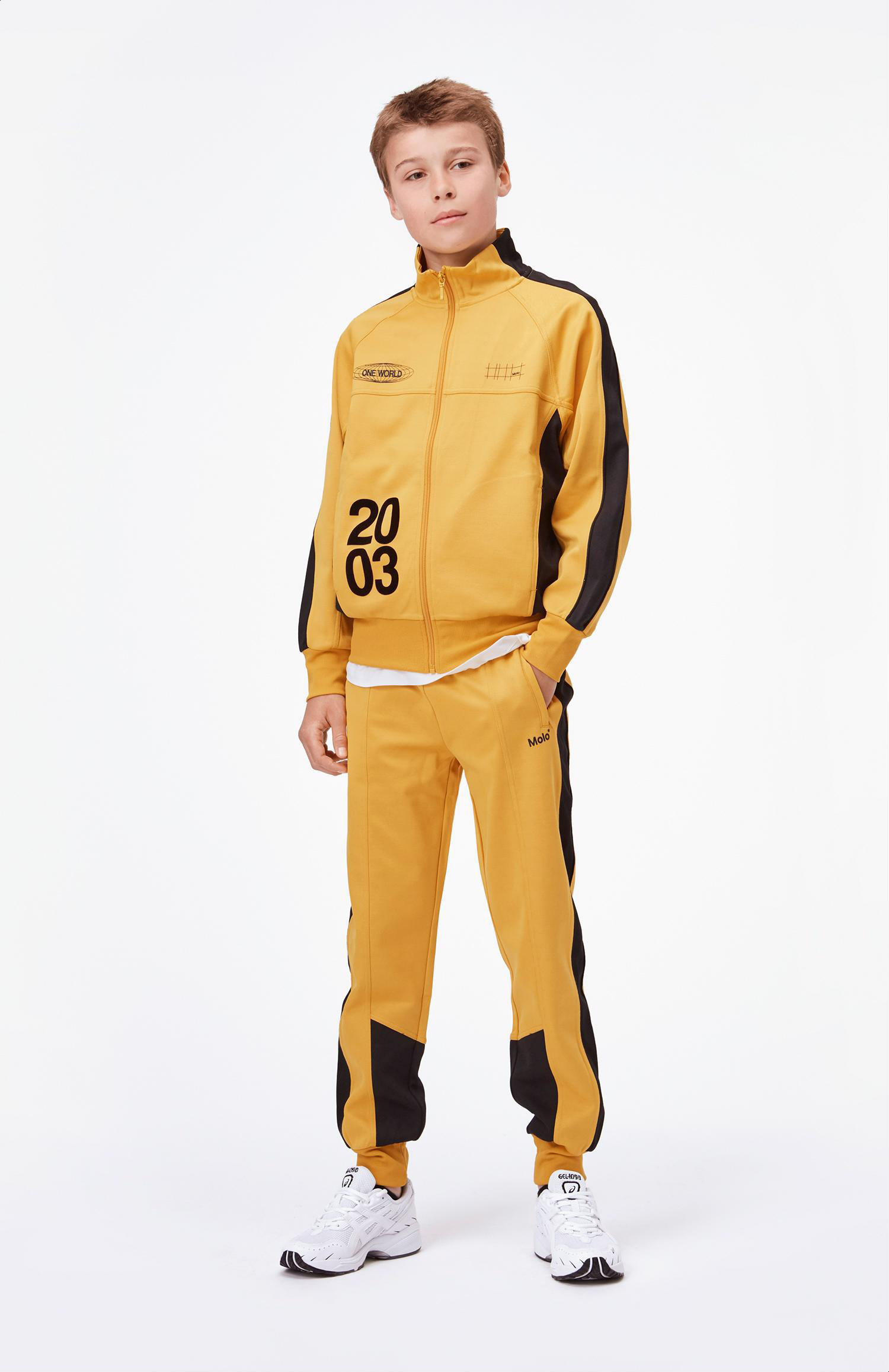 Monrad - Nugget Gold - Mustard yellow track jacket with 2003 - Molo