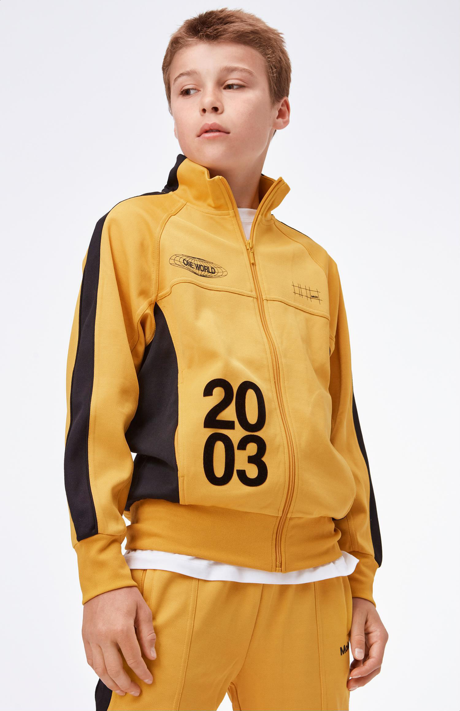 Monrad - Nugget Gold - Mustard yellow track jacket with 2003 - Molo
