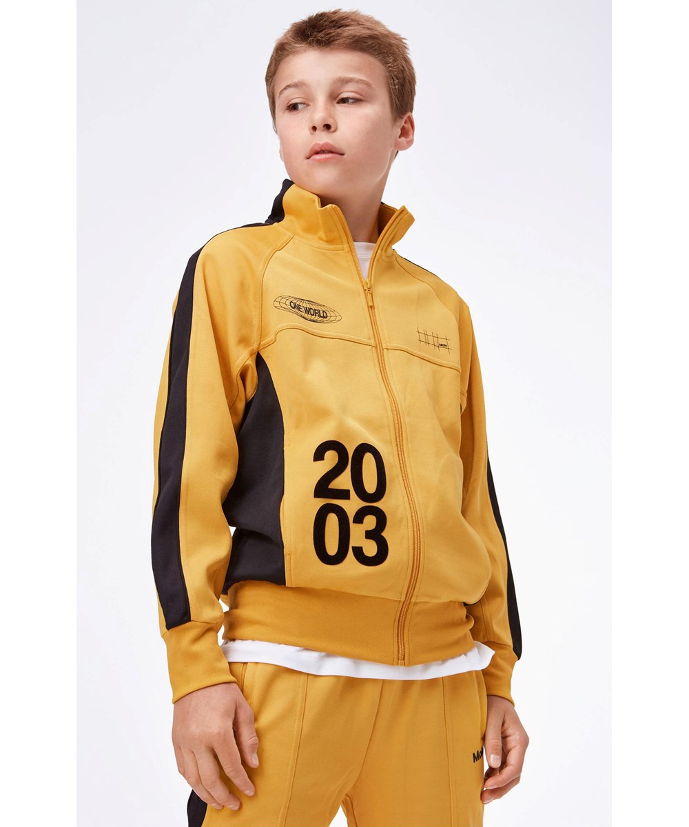 Monrad - Nugget Gold - Mustard yellow track jacket with 2003