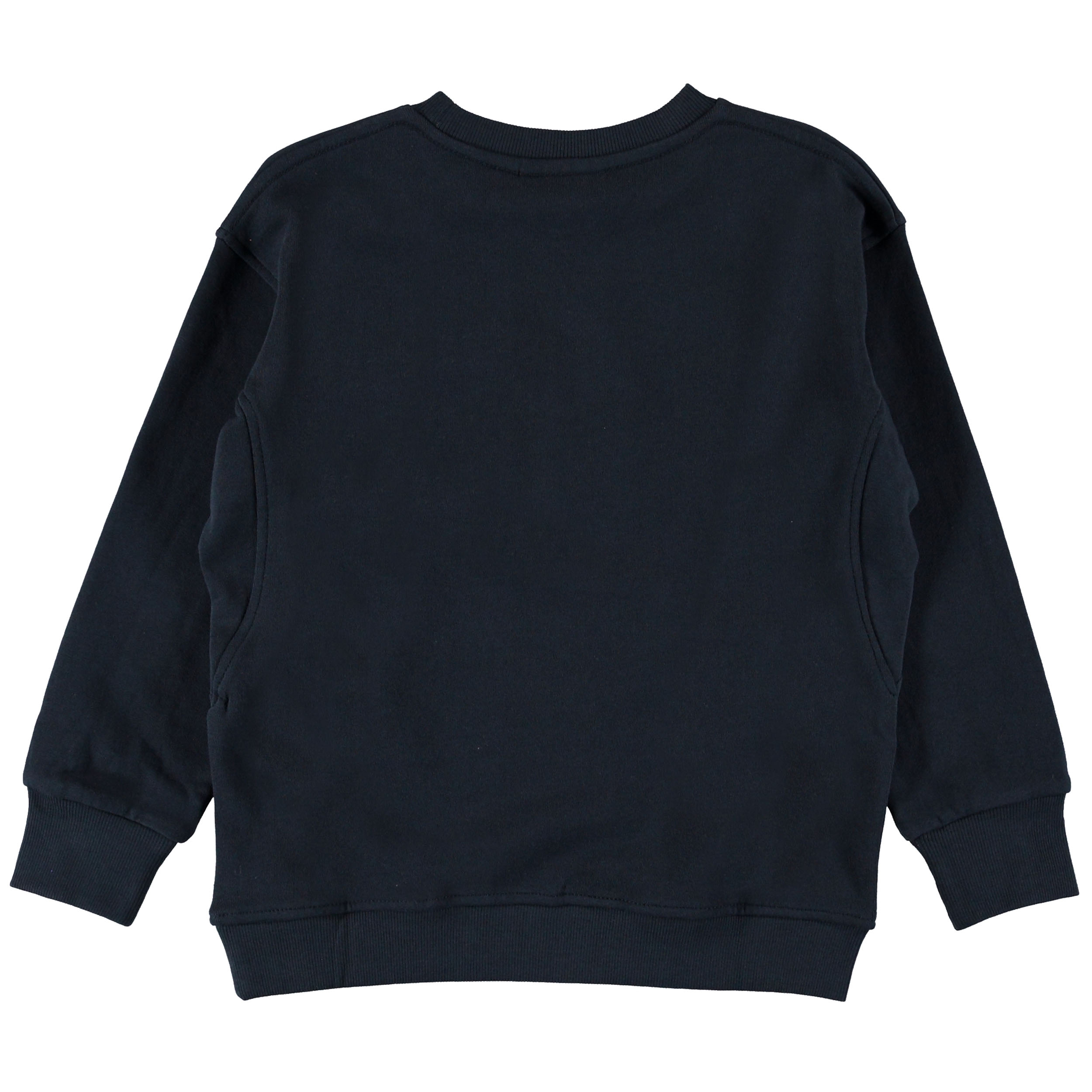 Mons - Carbon - Blue sweatshirt with text. - Molo
