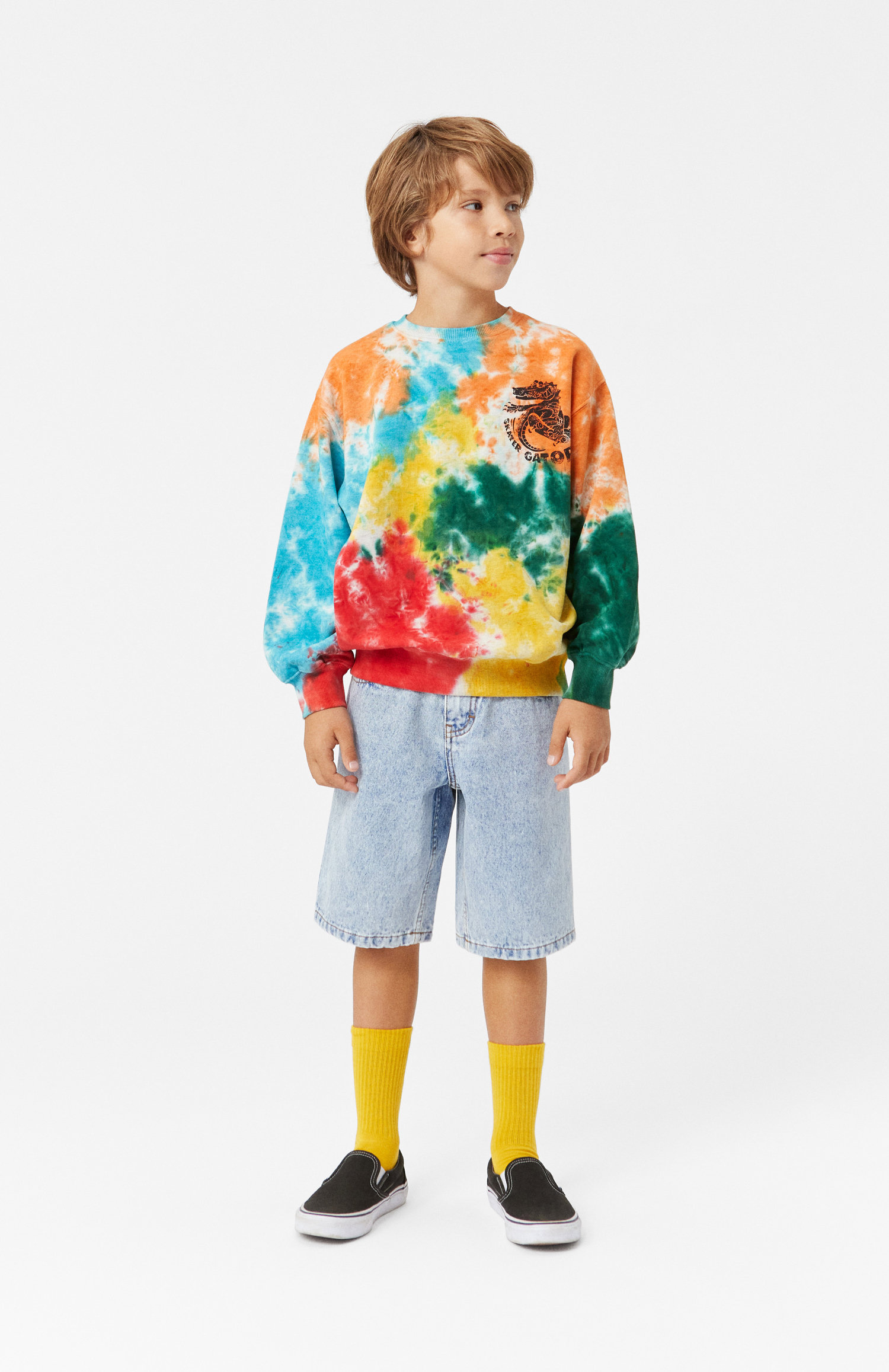 Pulôver Feminino Tie Dye - Fé Cristã - Manga Longa - Solto Confortável