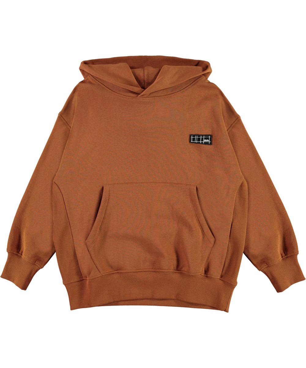 Moz - Iron - Brown organic hoodie