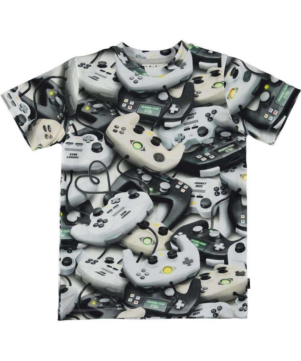 Ralphie - Connected - Organic t-shirt with gaming controllers