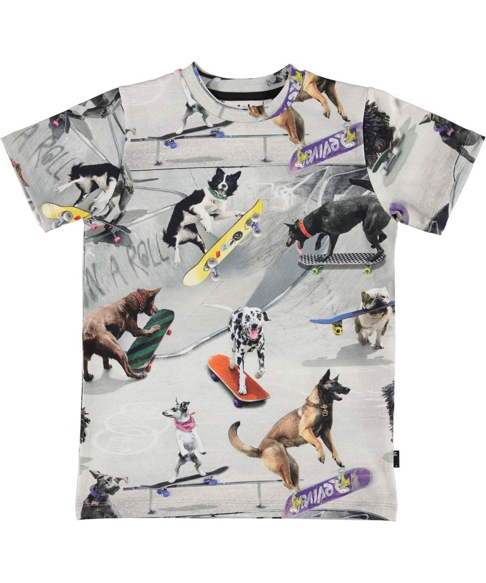 Ralphie - Doggy Town - Organic t-shirt with a print of skater dogs