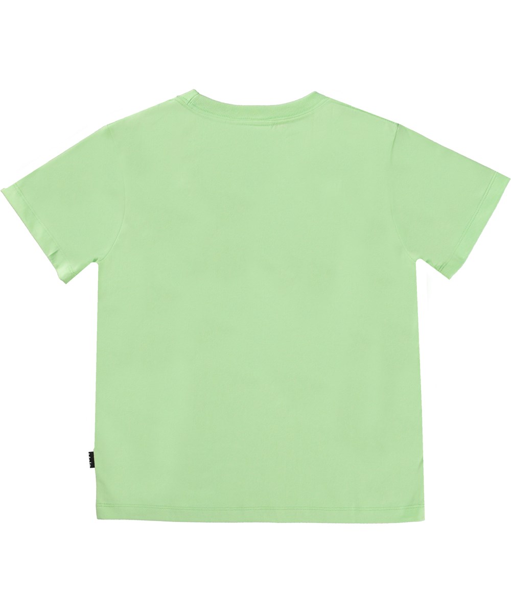 Rame - Water Peace - Green t-shirt in organic cotton with a peace sign print