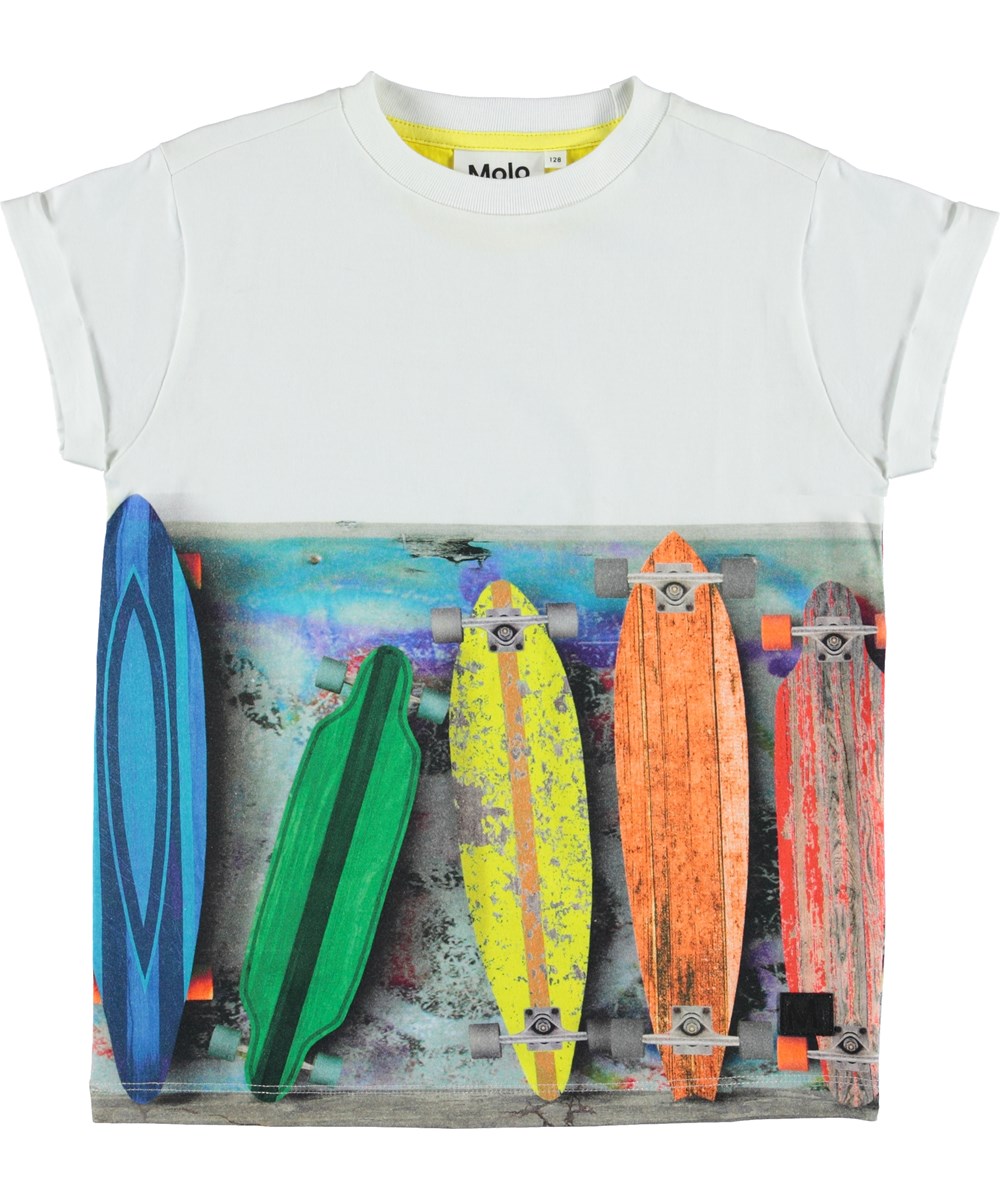Randon - Rainbow Boards - T-shirt with skateboards