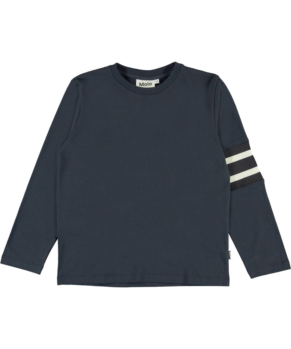Ras - Dark Navy - Blue top with stripes