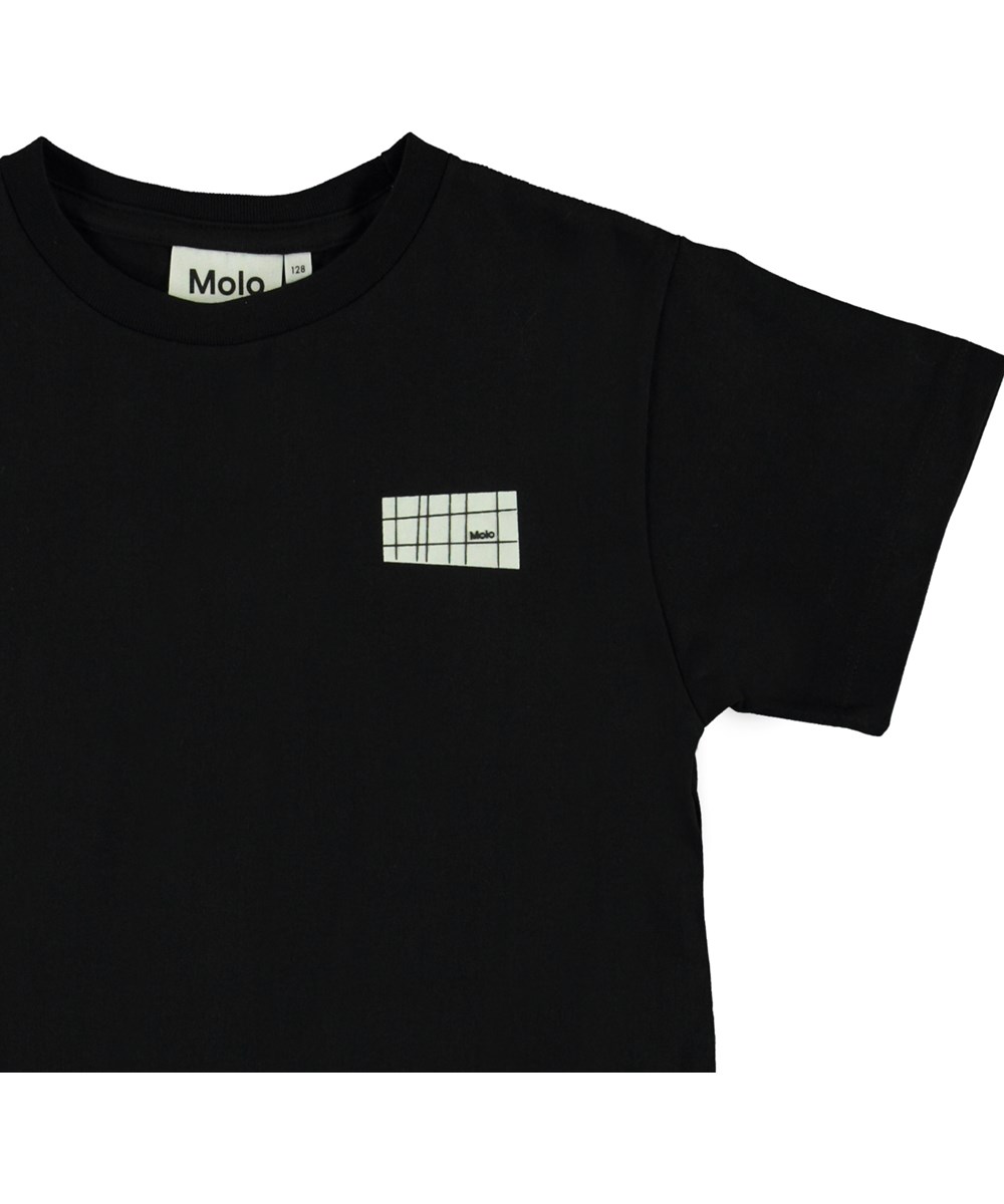 Rasmus - Black -  Black organic t-shirt