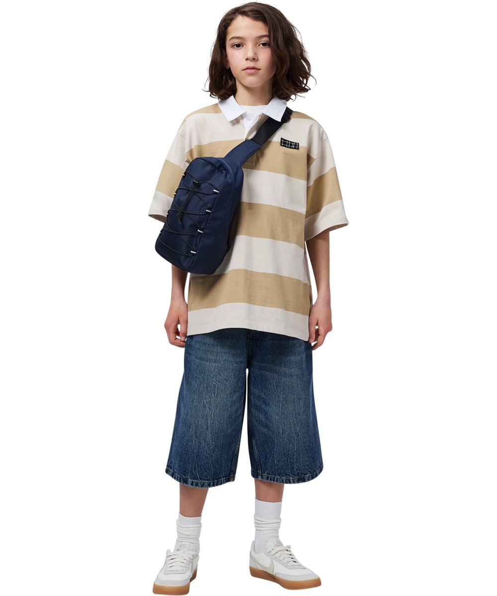 Reef - Daylight Sand - Striped polo shirt for children made of organic cotton