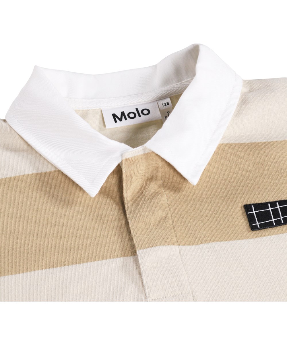 Reef - Daylight Sand - Striped polo shirt for children made of organic cotton