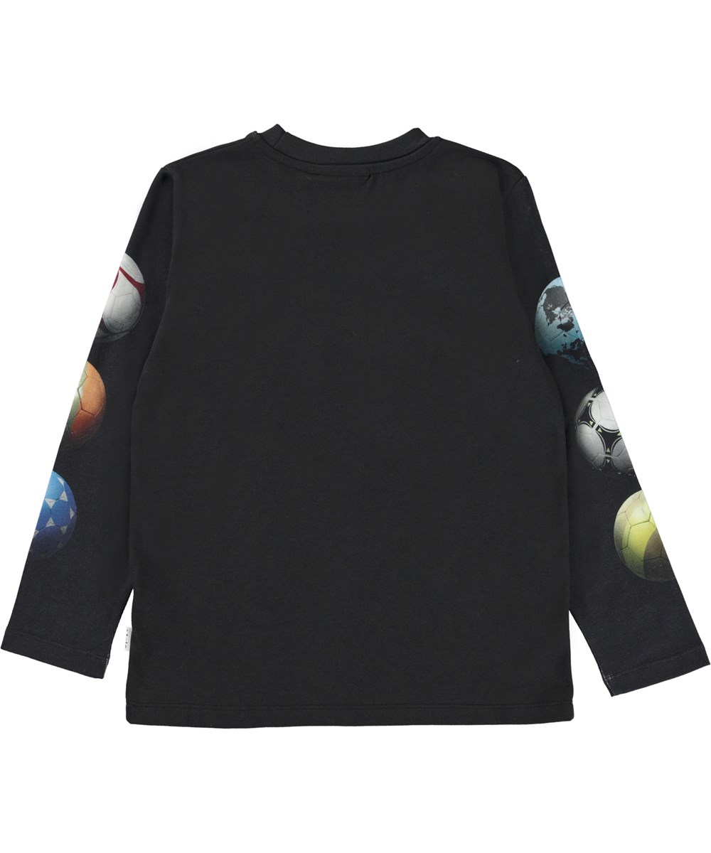 Reif - Footballs - Black organic top with footballs