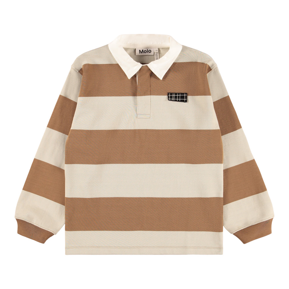Sweat-Shirt Odlo Roy Stripe Enfant - 100% Polyester - Management Humidité - Col Lacet