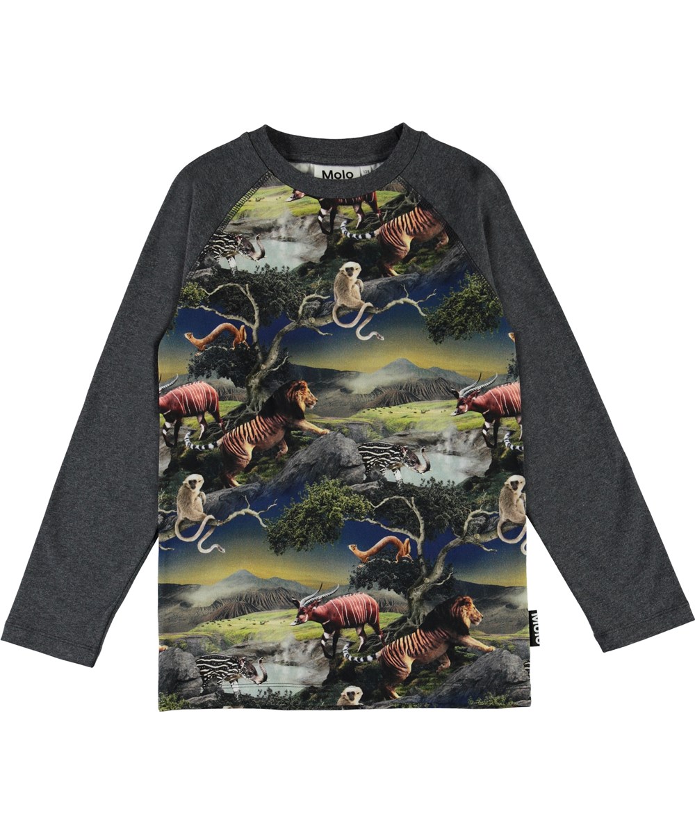 Remington - Future Animals - Organic top with animals 