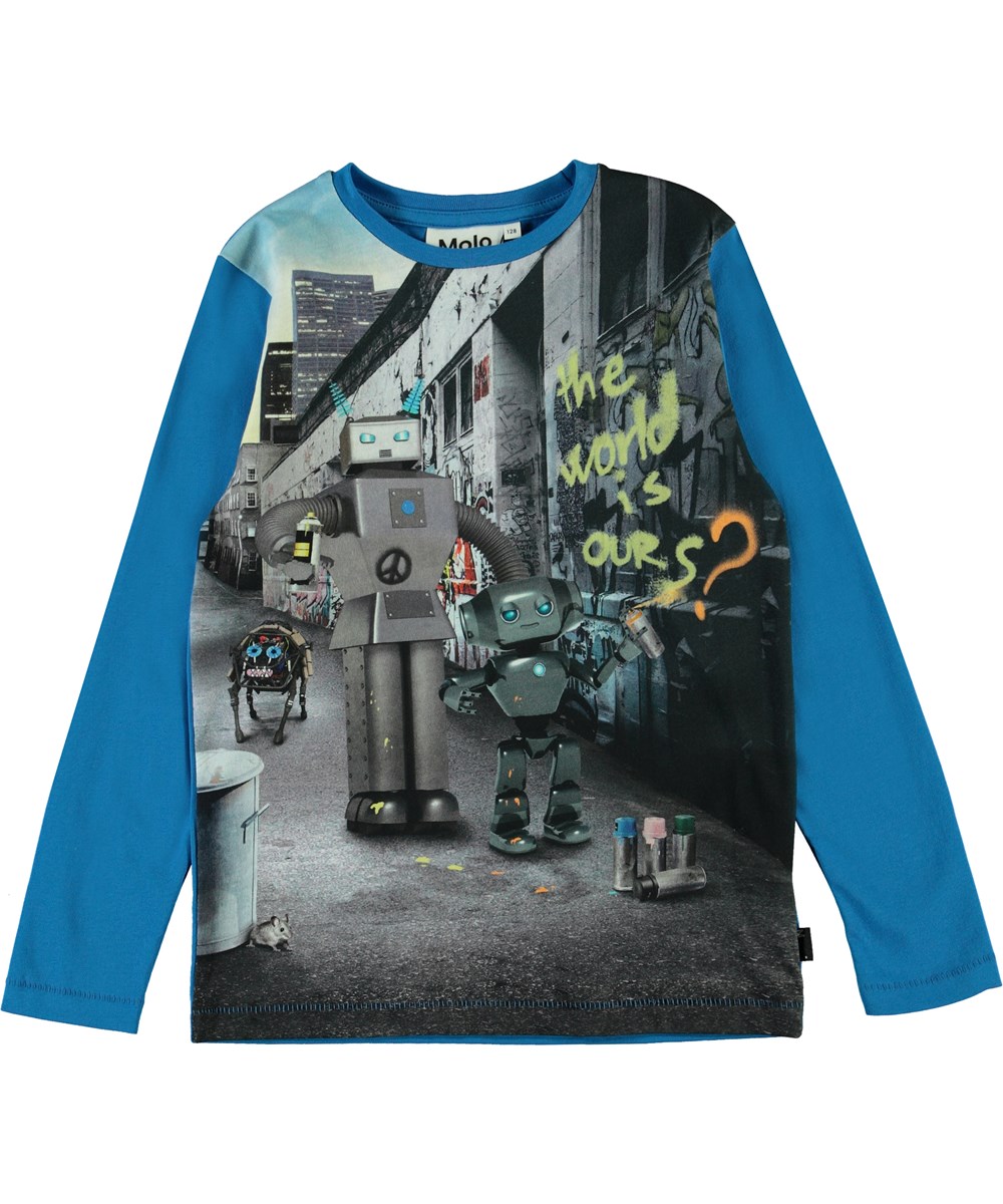 Rexol - Graffiti Robot - Top with a robot print. 