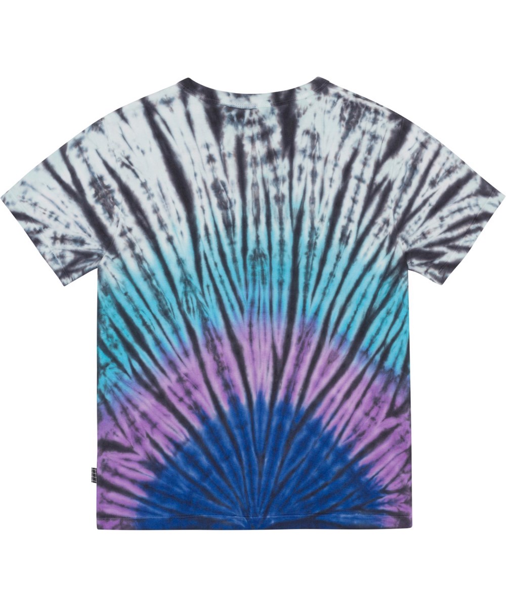 Riley - Lit Dye - Organic t-shirt in tie-dye print