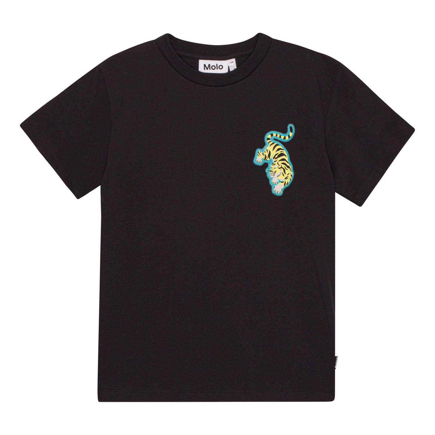 Riley - Pinball Dark - Black, organic t-shirt with placement