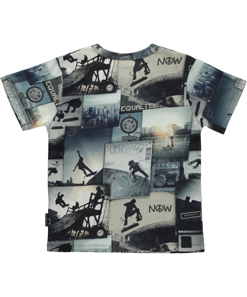 Riley - Skate Now - Organic t-shirt with  skater print