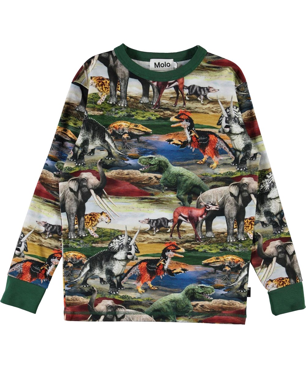 Rill - Ancient World - Organic top with prehistoric animals 