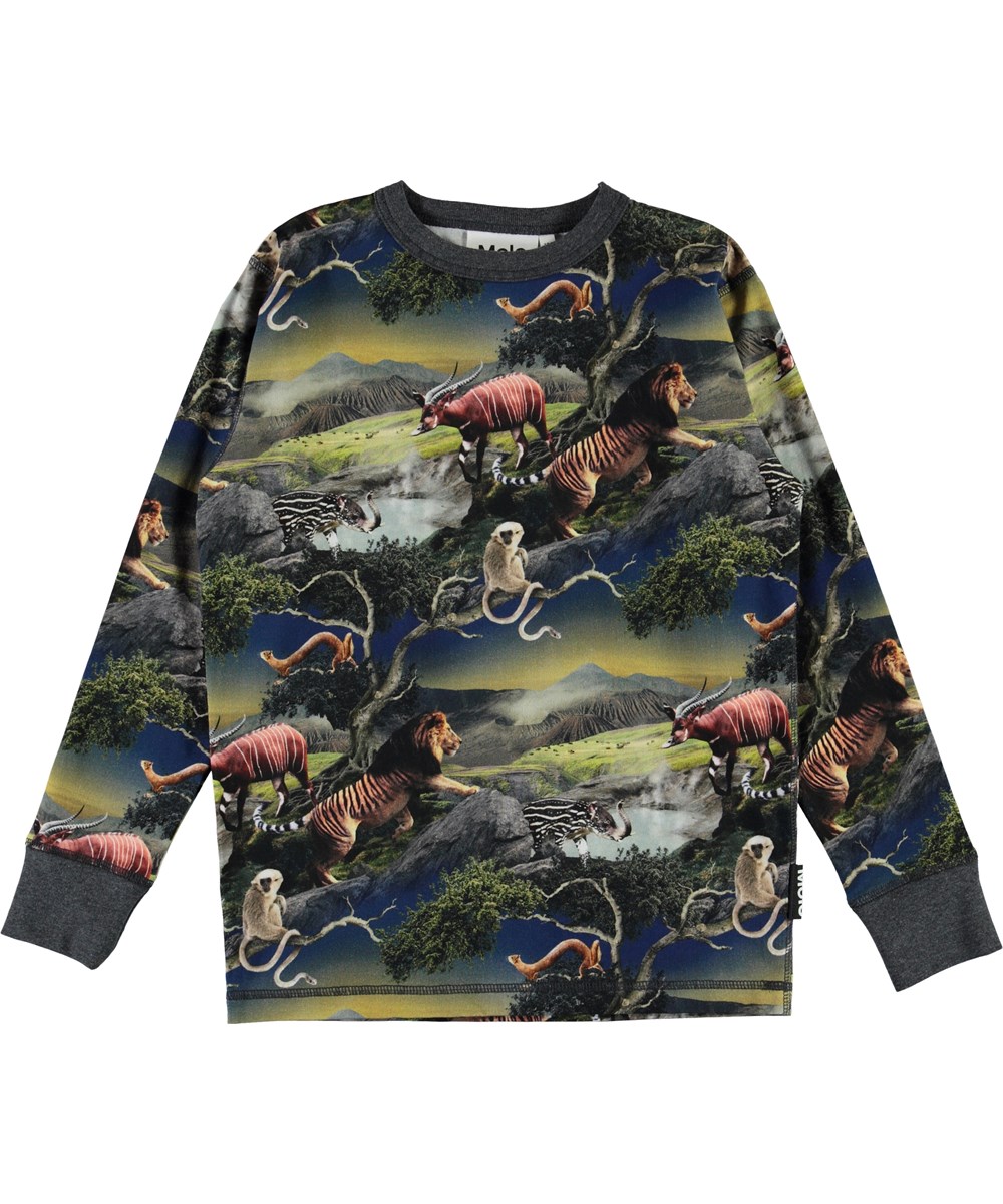 Rill - Future Animals - Organic top with animals 