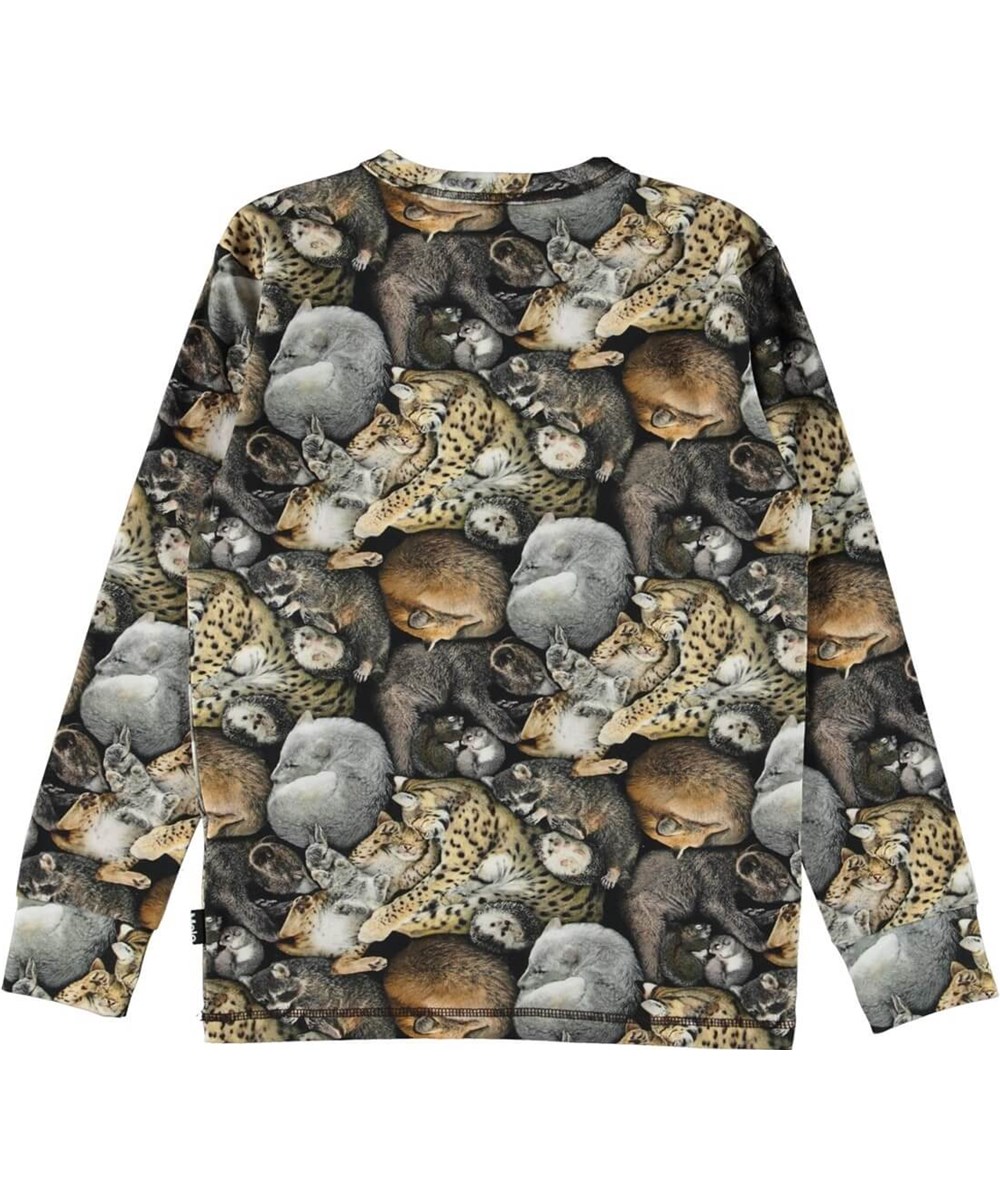 Rill - Hibernation - Organic top with print of sleeping dogs 