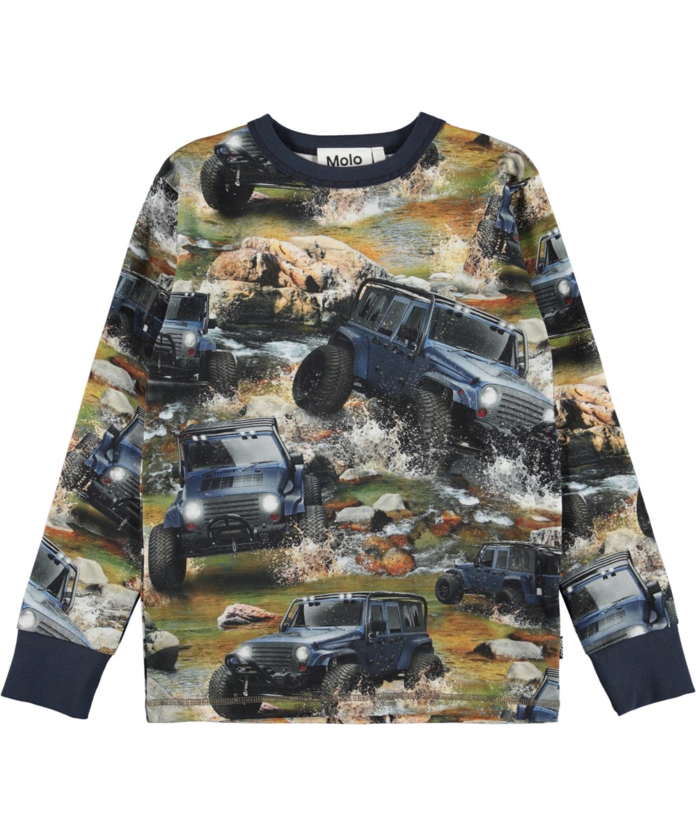 Rill - Jeeps - Organic top with a print of jeeps 