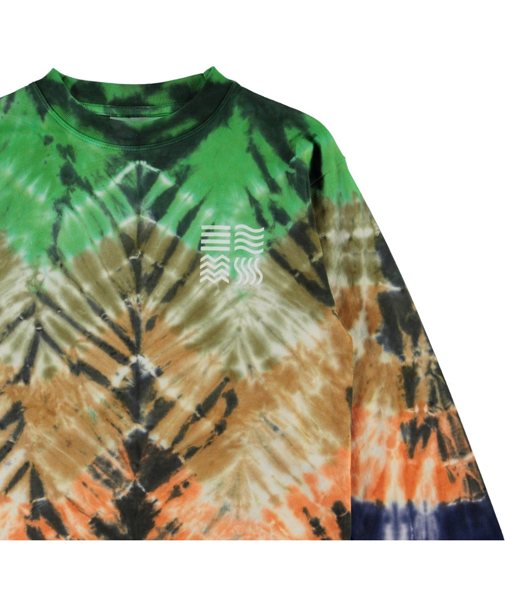 Rin - Zigzag Dye - Tie-dye zigzag print top