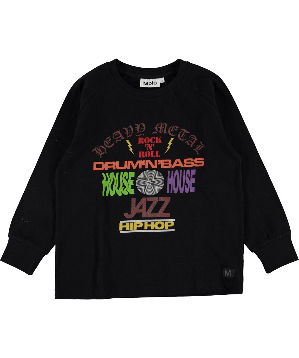 Ring - Music Genres - Black top with music genres