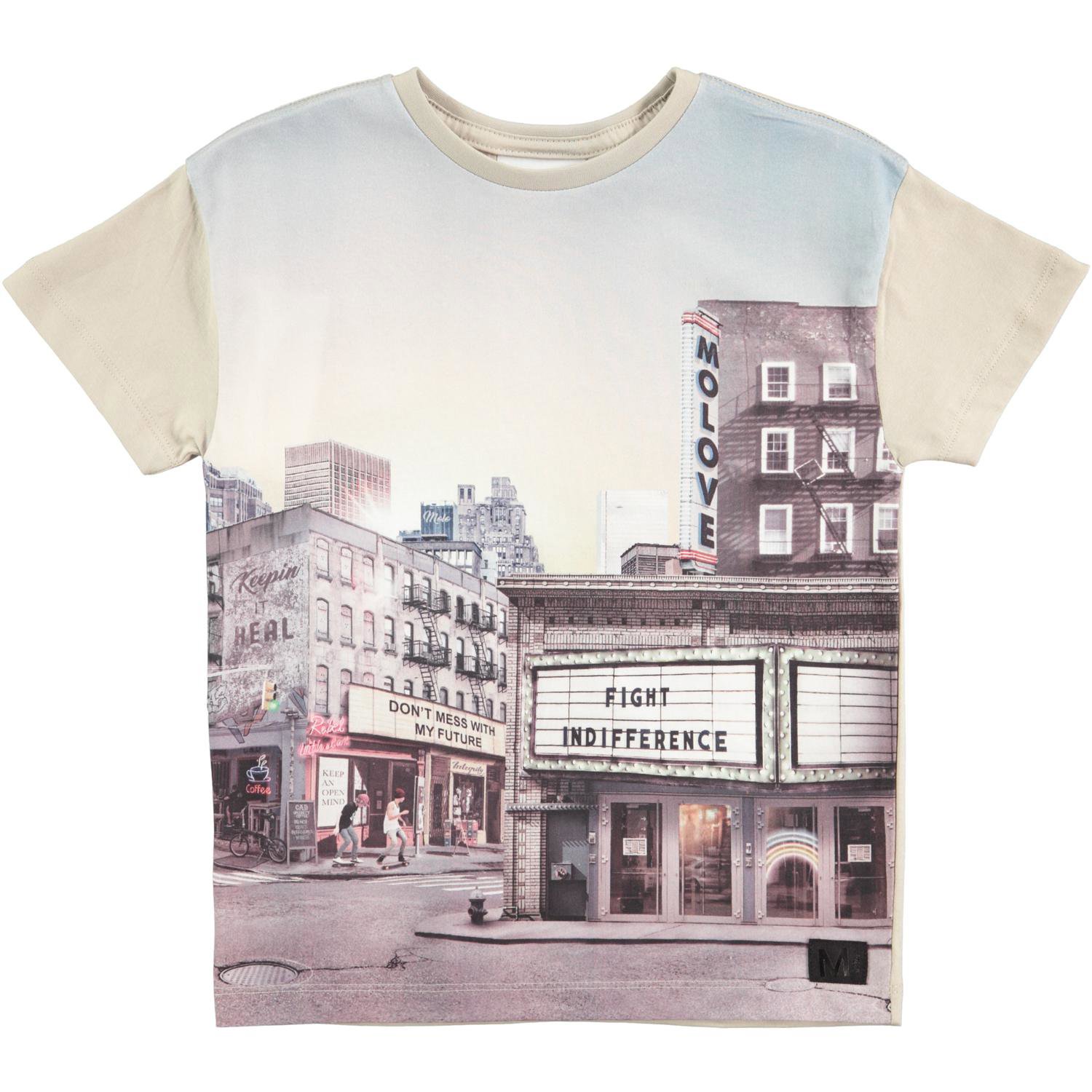 Ripo Fight Indifference Short sleeve sand coloured t