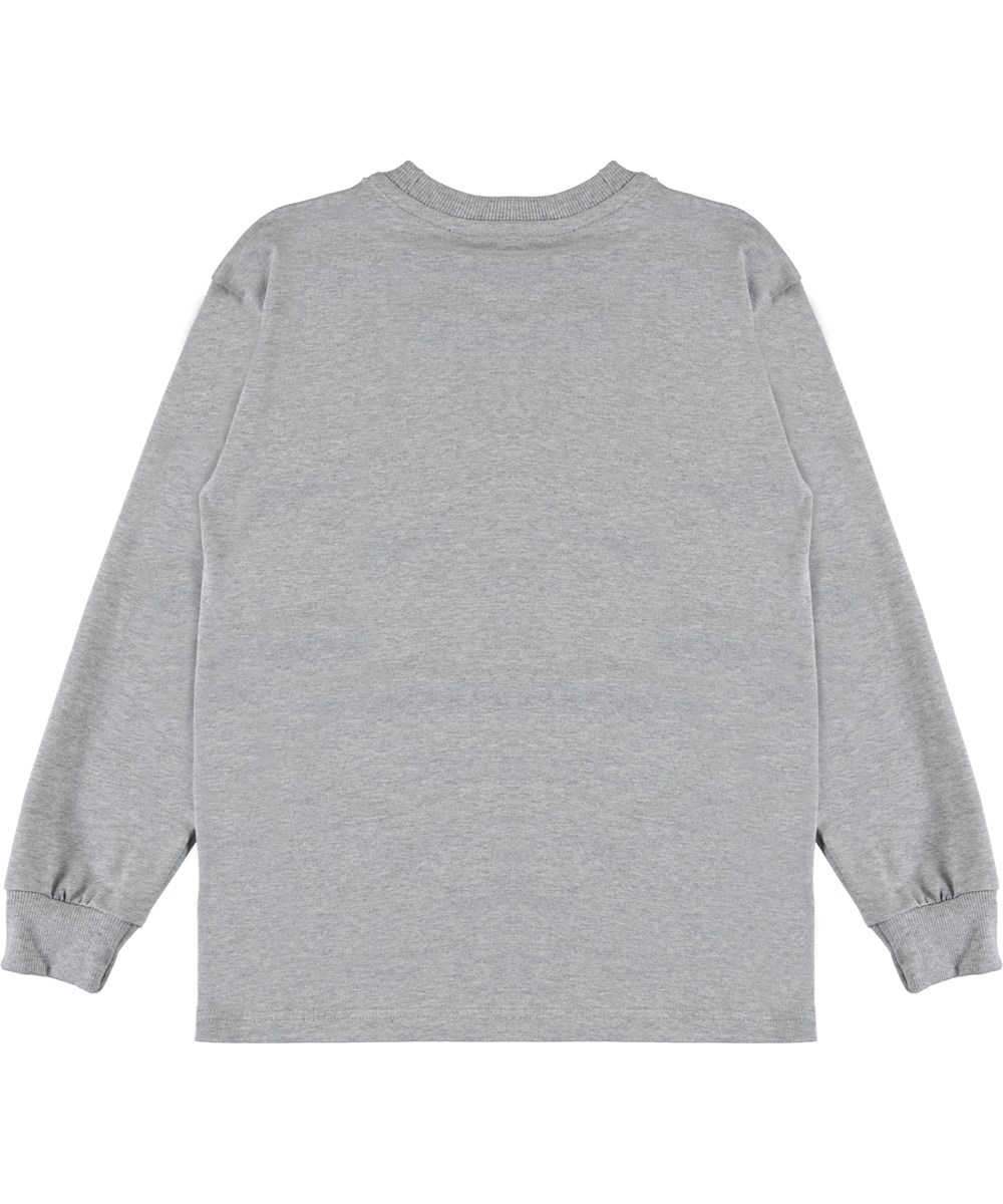 Risci - Patchwork Car - Grey top with car print 