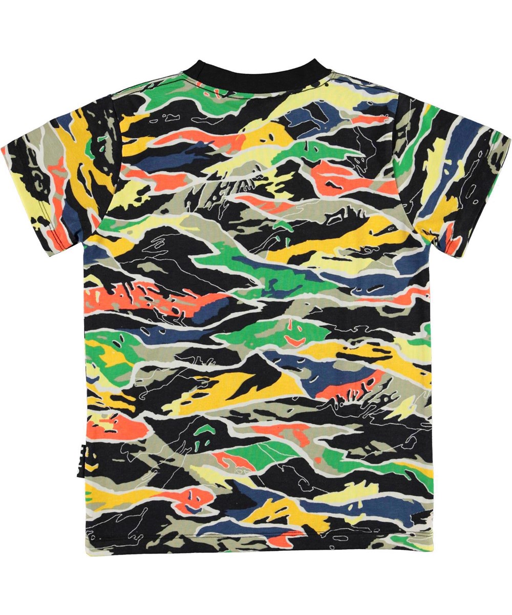 Road - Colour Camo - T-shirt with colourful camo print
