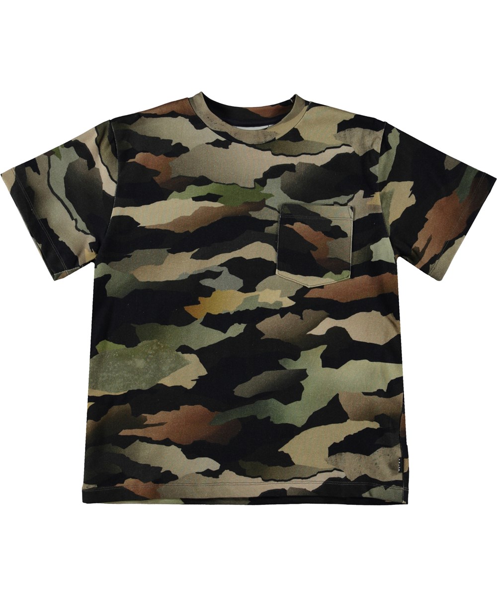 Rod - Blue Camo - Organic camouflage t-shirt