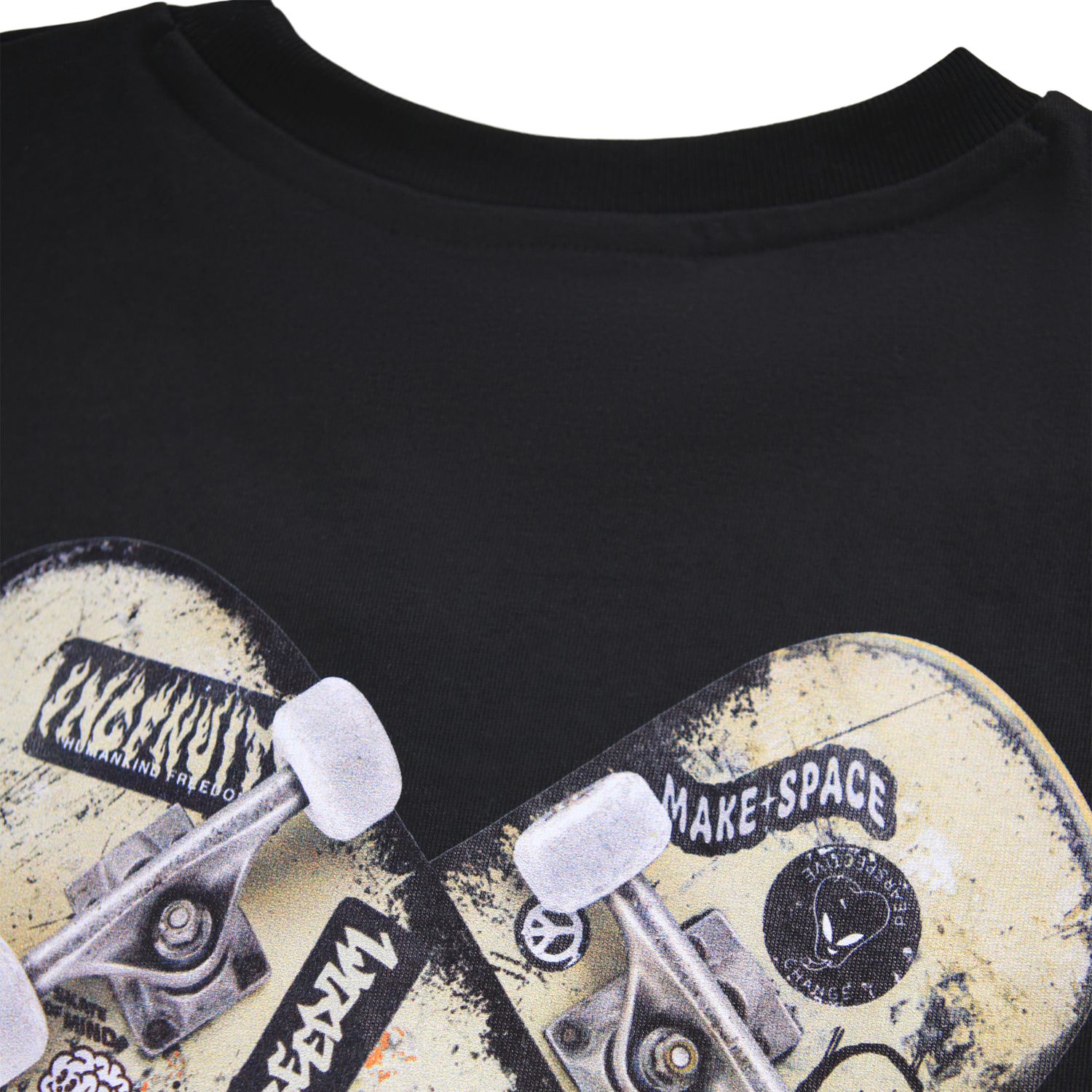 ☆New Era☆ Live Love Skate T-Shirt Black 14536508 Rodney - Skate Love - Black oversized T-shirt for children