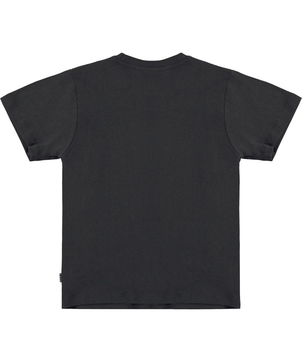 Rodney - Black - Black t-shirt with graffiti front print