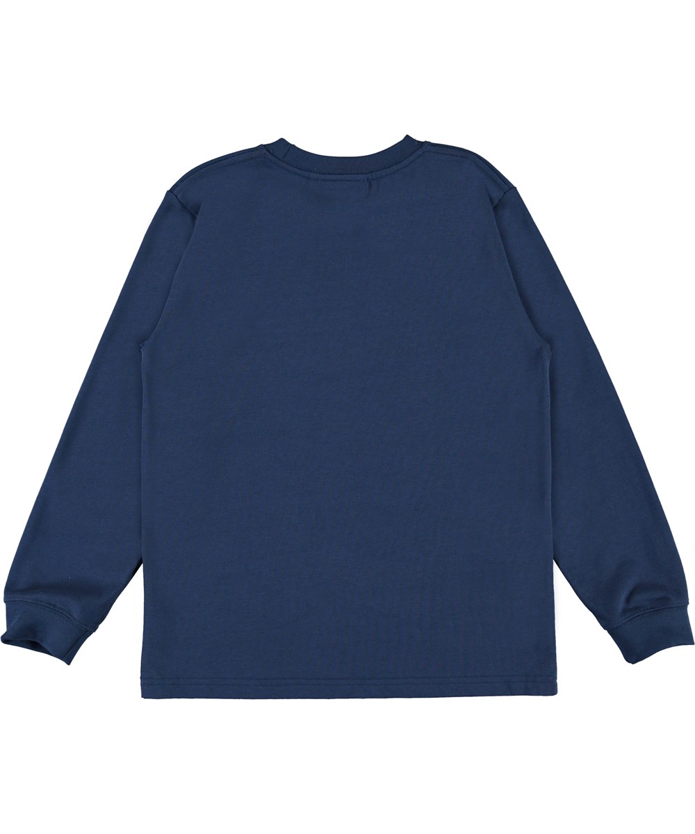 Rogert - Pixel Dragon - Blue organic top with dragon