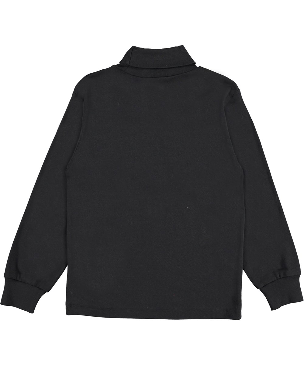 Ronez - Black - Black, organic roll-neck top