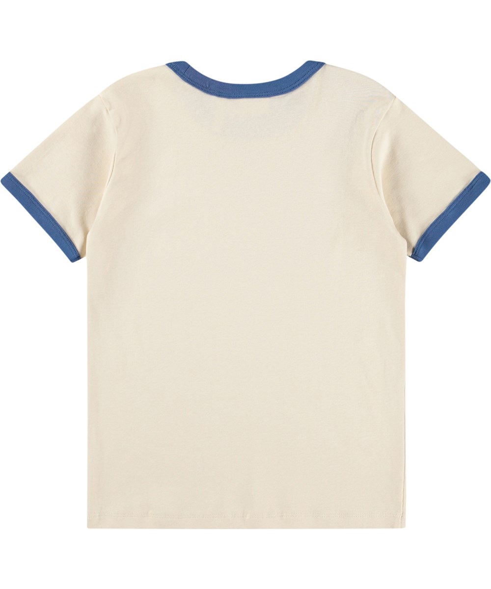 Ronnie - Summer Sand - White T-shirt  for children made of organic cotton