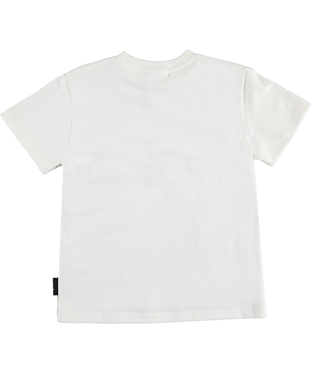 Roxo - Breaking Barrier - White organic t-shirt with plane
