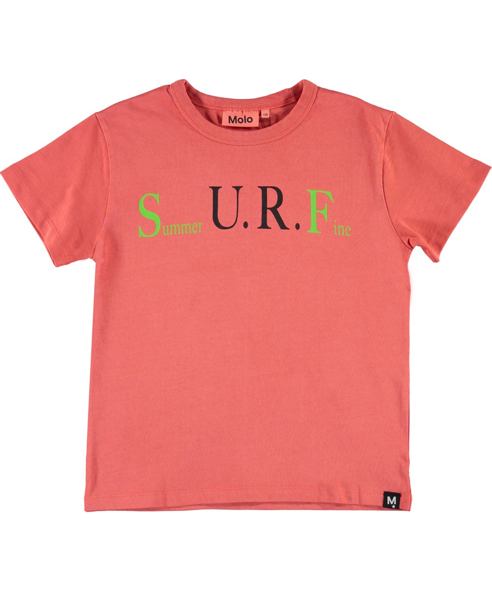 Roxo - Burnt Sienna - Red surf t-shirt