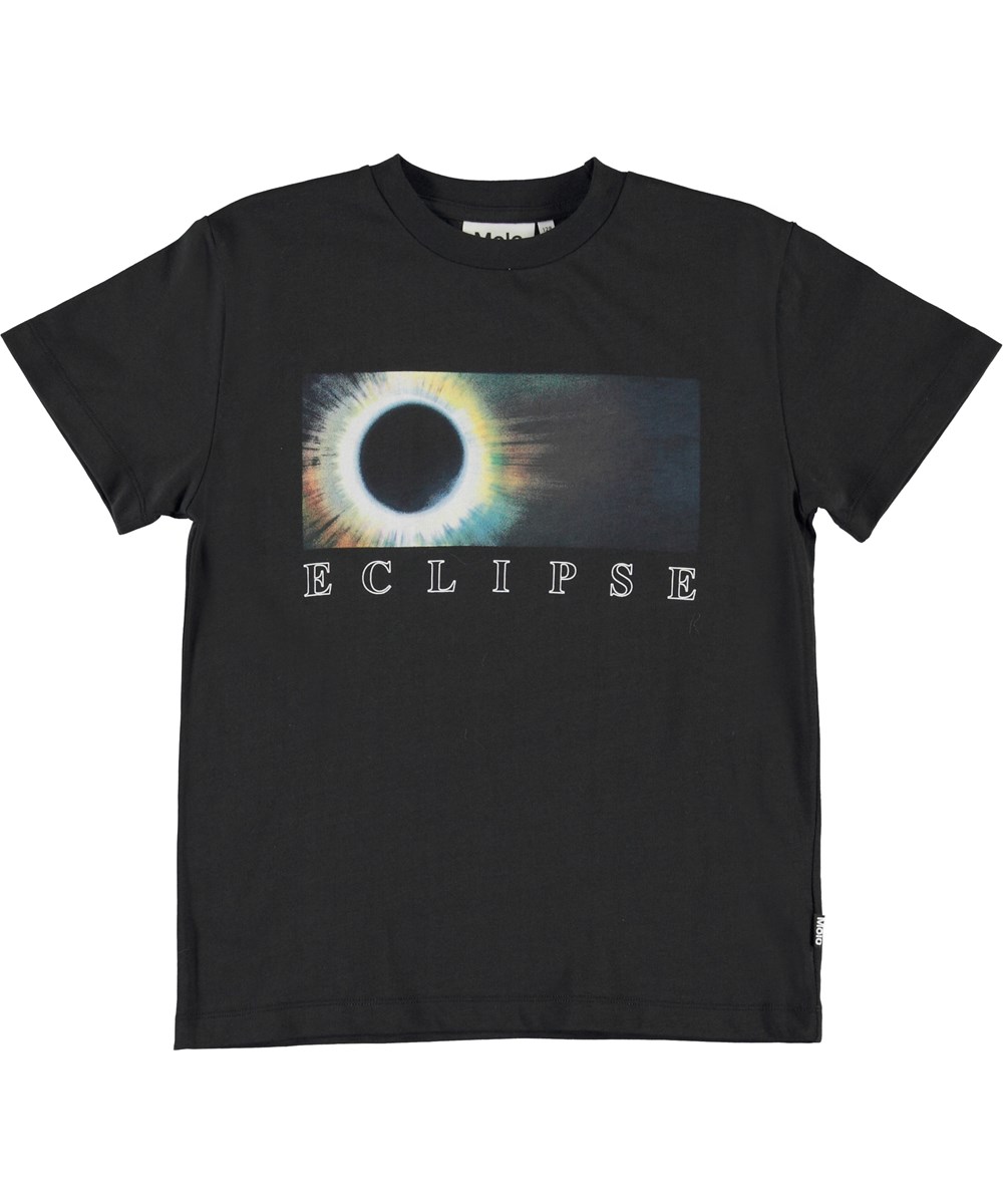 Roxo - Eclipse - Black organic eclipse t-shirt